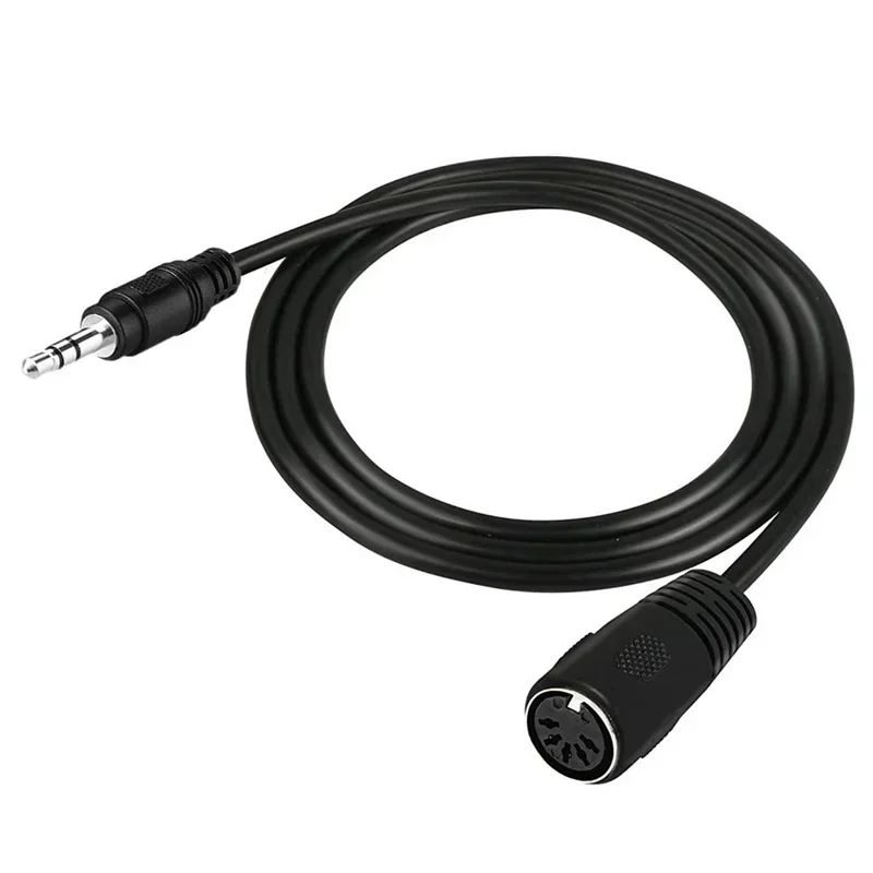 Cable DIN a 3,5 mm, 50 CM 5 pines DIN hembra a 3,5 MM macho SmartPhone AUX Adaptador de conector estéreo para auriculares Cable de entrada 0,5 m/1 m/1,5 m - imagen 3