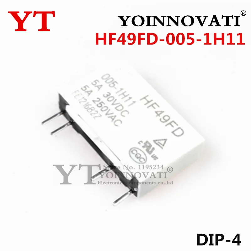 10 Uds nuevo Original HF49FD-005-1H11 HF49FD-012-1H11 HF49FD-024-1H11 DIP-4 - imagen 3