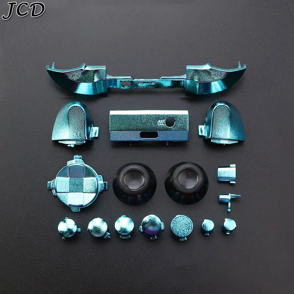 JCD-juego completo de botones de disparo de parachoques cromado, Kit de Mod para Xbox XBOX Series S X, mando LB RB RT LT ABXY d-pad - imagen 5