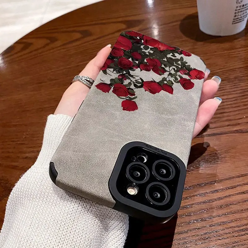 Para Funda iphone 17 15 14 13 12 11 Pro 16Pro Max mini 17Air 17Promax iphone16 Funda flor Fundas para teléfono - imagen 4