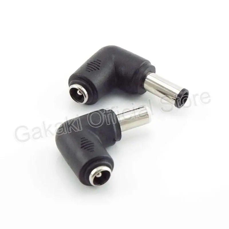 Conector CC de ángulo recto de 90 grados, adaptador de fuente de alimentación hembra de 5,5 mm x 2,1mm, conector de enchufe Universal, cargador CC para ordenador portátil - imagen 4