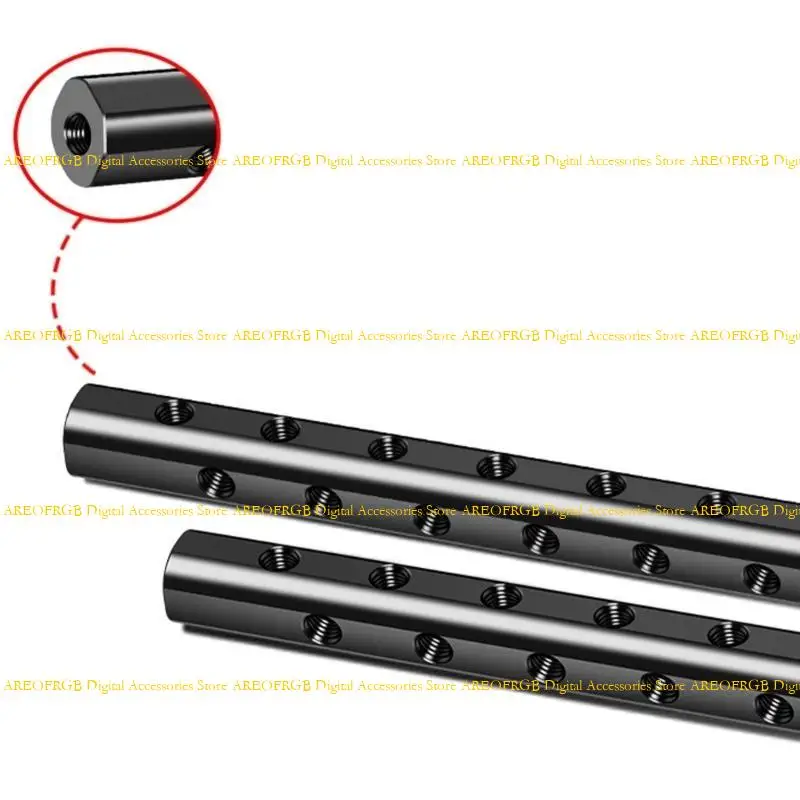 E21E 2pcs 15 mm Siga varilla enfoque tubo aleación aluminio con equipo fotografía auxiliar rosca 1/4 1/4 - imagen 3
