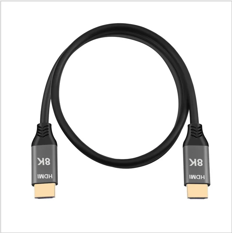 Cable HDMI 8k 4K 60Hz corto HD 2,1 V compatible con HDMI 1m 3m 5m con carcasa trenzada y de aleación 48Gbps UHD TV Blu-ray Xbox PS4/3 5 PC - imagen 3