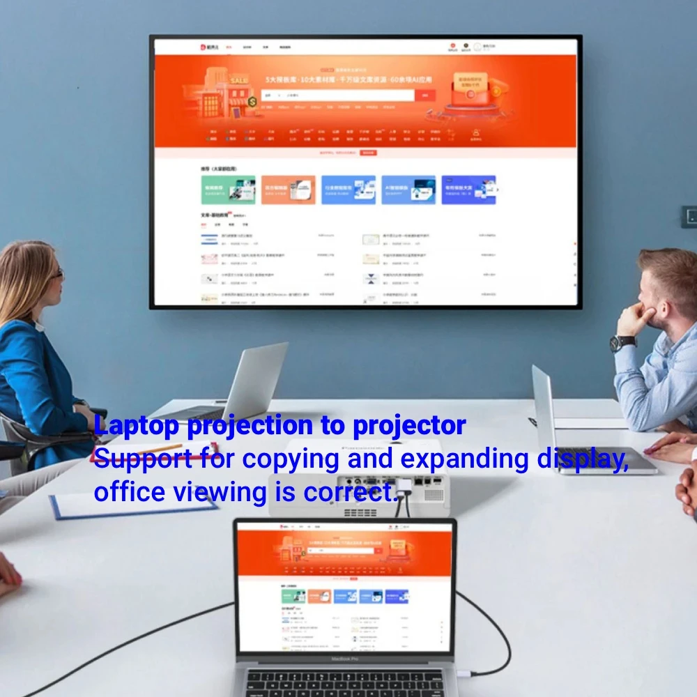 Cable compatible tipo C a HDMI, convertidor USB C a HDMI 4K 60Hz/30Hz, adaptador de Cable USB HDTV, cargador PD de 65W para PC, TV, Macbook Pro - imagen 3