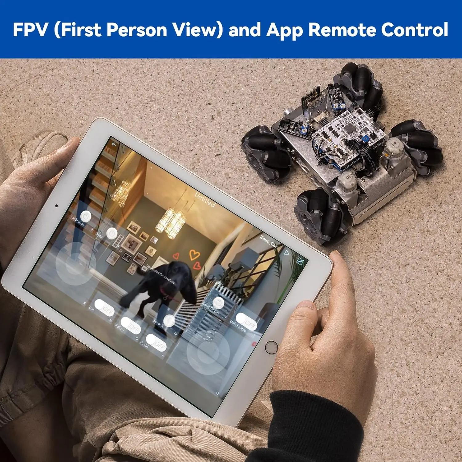 SunFounder Smart Robot Car Kit Compatible con Arduino UNO R3, FPV, ESP32 CAM, APP Romote Control, Kit robótico de juguete educativo f - imagen 5