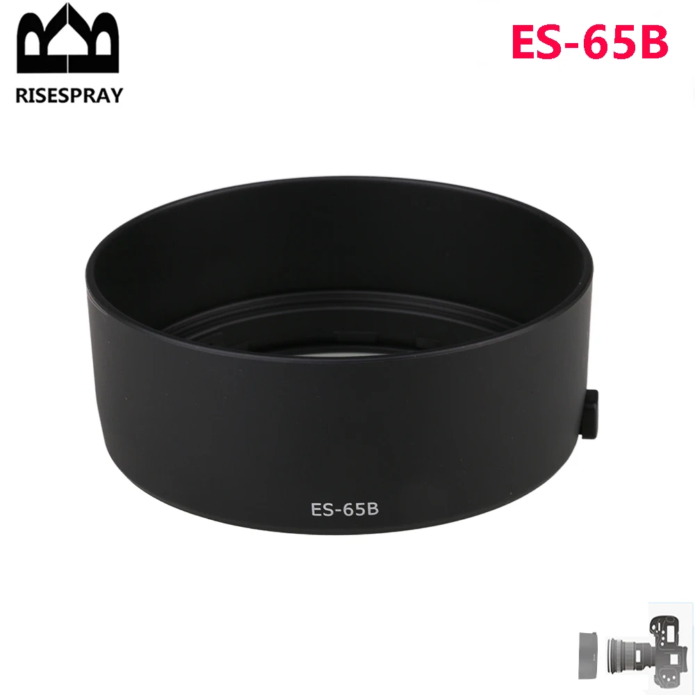 ES-65B/ES-65BII parasol Reversible lente antirreflectante para Canon RF 50mm F1.8 STM parasol de lente de cámara Canon EOS R RP R5 R6