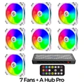 white  7 fans  hub