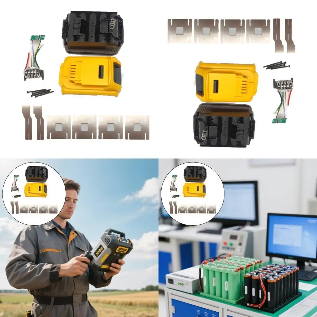 R53C Batería bricolaje Case para CB200 DCB183 18V 20V Batería 10 Cell 18650 Capilla del soporte