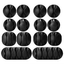 Organizador de cables USB de silicona, enrollador de cables USB, Clips de gestión de escritorio, soporte de cables para ratón, auriculares, Protector organizador de cables