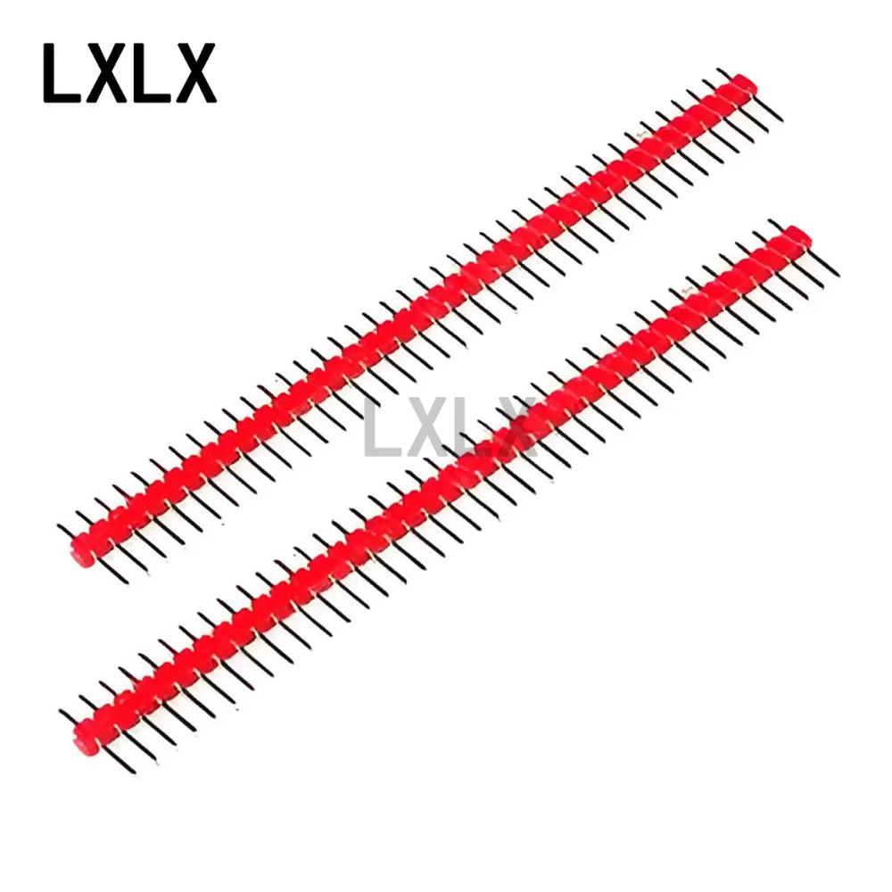 LXLX1 100 Uds Pin colorido 2,54 paso 1*40P Pin recto único blanco rojo azul amarillo electrónico - imagen 5