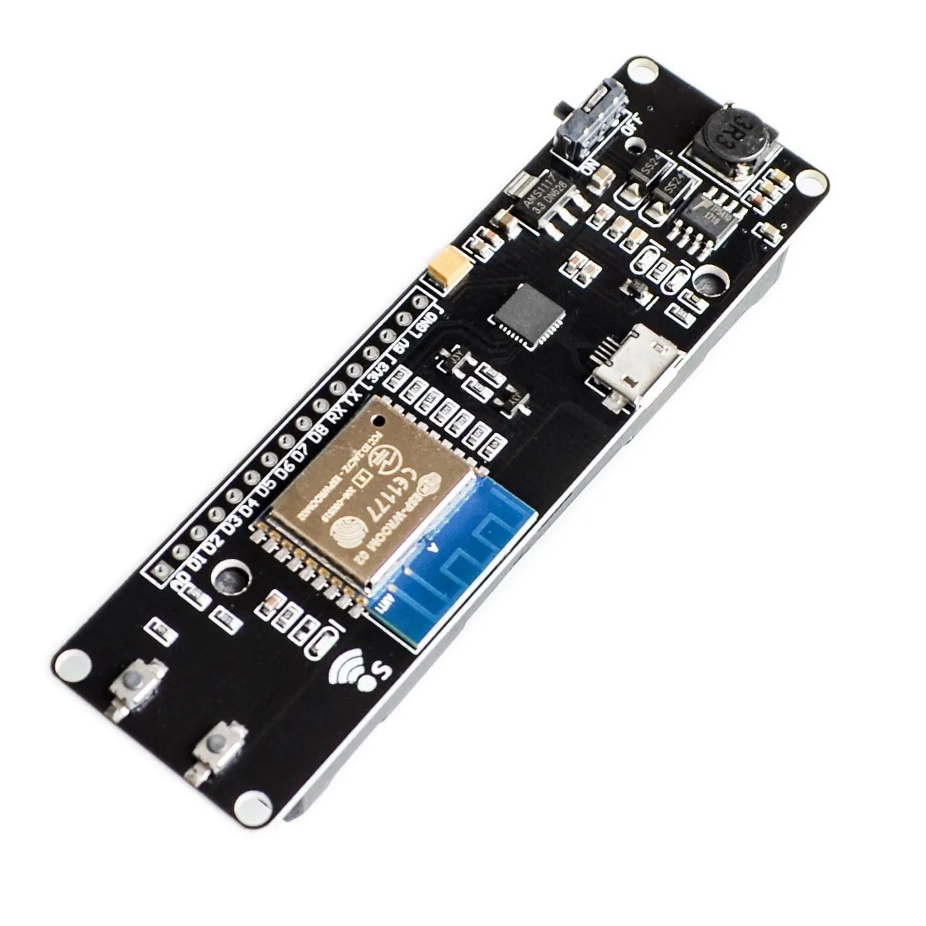 Mini módulo WIFI para Wemos piezas Pocket 8266 D1, 1 esp-wroom-02, batería ESP8266 + 18650 - imagen 2