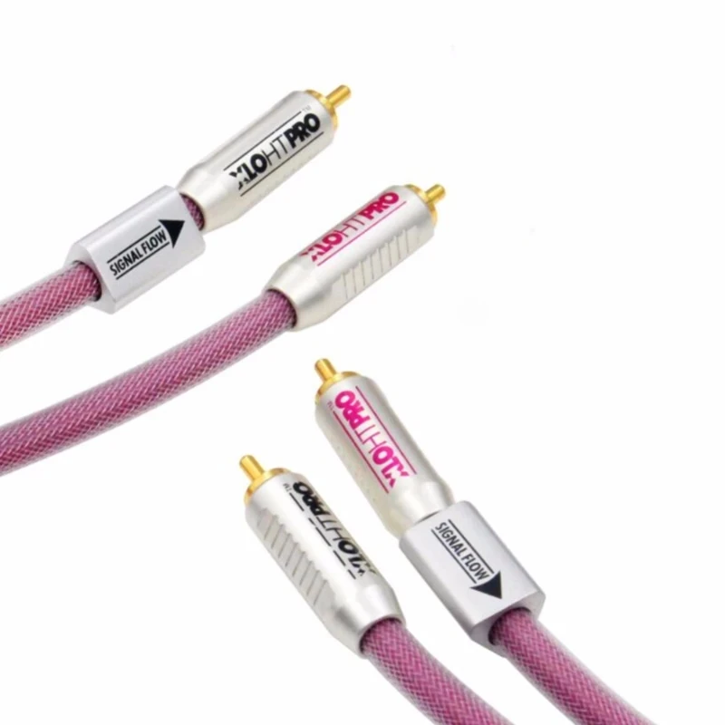 Cable RCA de alta fidelidad, enchufe RCA chapado en oro, HTP1 PRO RCA XLO, cable de interconexión de audio, amplificador de CD, reproductor de DVD, altavoz, cable RCA - imagen 4
