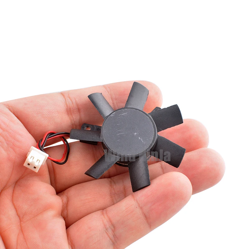 Ventilador de refrigeración GPU para tarjeta gráfica, 12V, 1,3 W, 30x30x30mm de diámetro, 2 pines, 45mm, espaciado entre orificios para disipación de calor