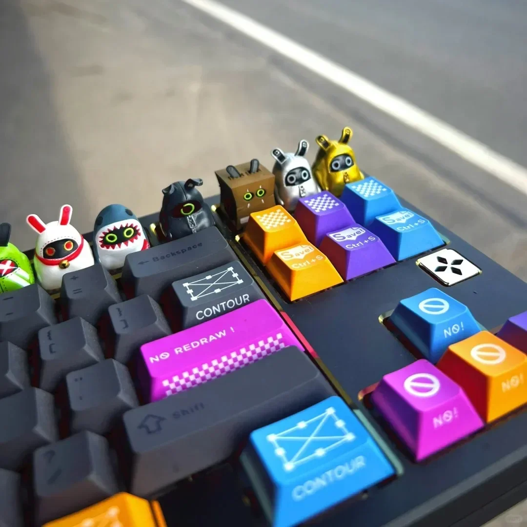 Tapa de tecla Bangboo Zenless Zone Zero, tapas de teclado de resina para juegos, teclas artesanales, Teclado mecánico, teclas de Anime personalizadas - imagen 2