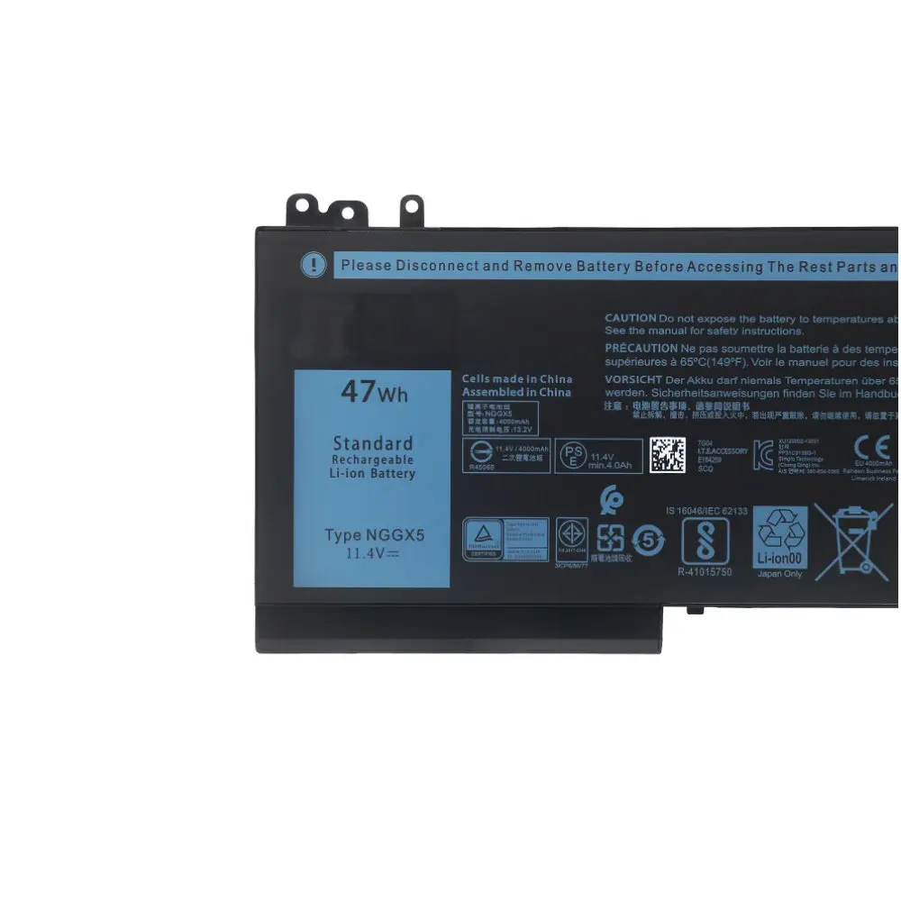 NGGX5-batería para portátil Dell Latitude E5270 E5470 E5570 E5550 E5250 Series M3510 JY8D6 954DF 0JY8D6 53VJ6 0RDRH9 47wh, nueva - imagen 2