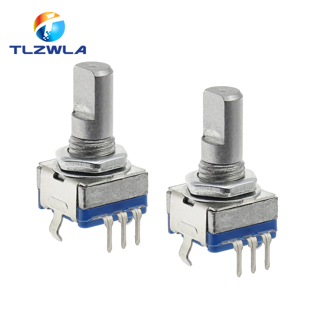 Codificador de Audio EC11, 5 piezas, 360 grados, 15MM, trípode Codificador rotativo, 20 pulsos, sin interruptor, E11 - imagen 2
