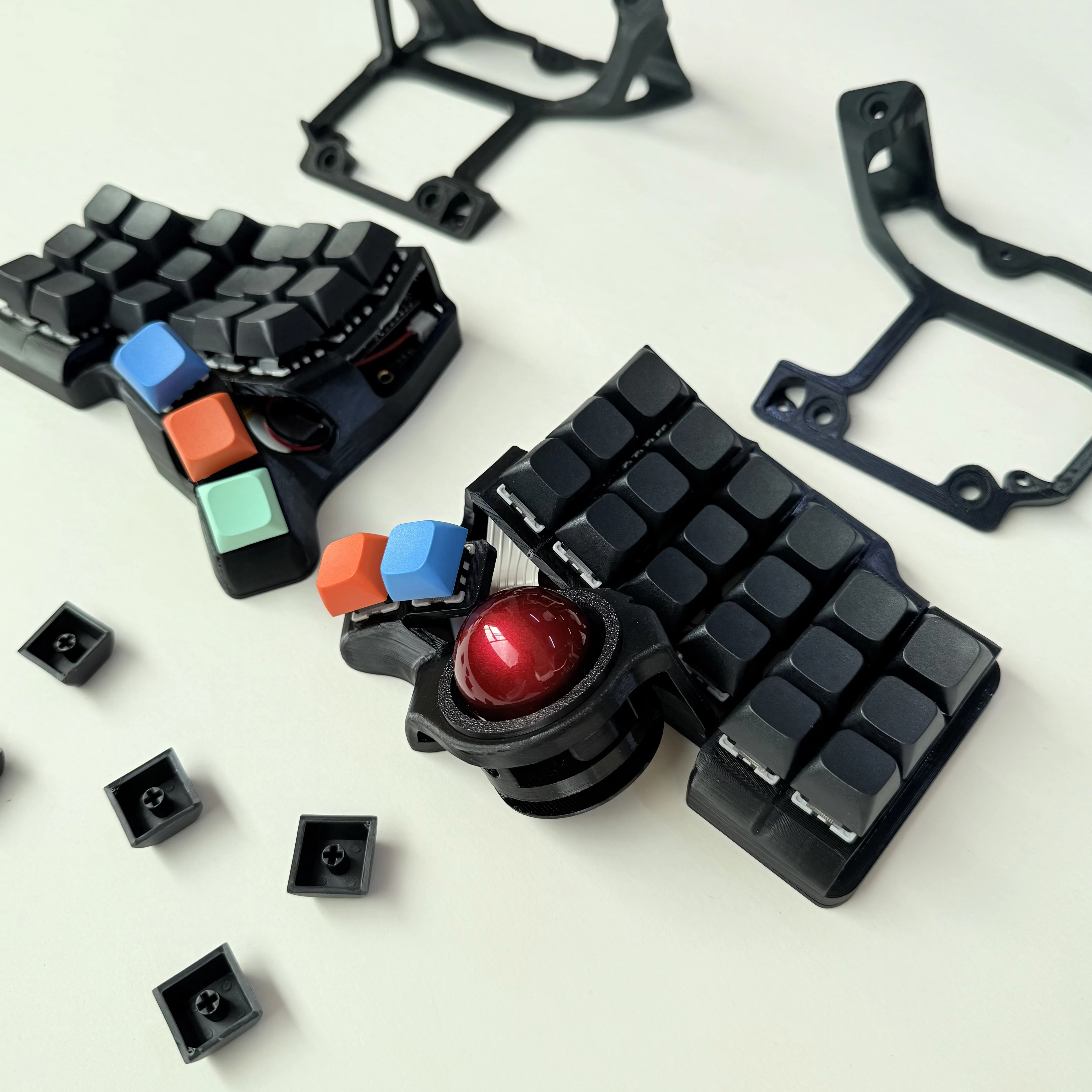 Charybdis 3X6 Trackball Split teclado soporte versión Hotswap Kit Bluetooth inalámbrico Charybdis Mini teclado ergonómico ZMK/QMK - imagen 4