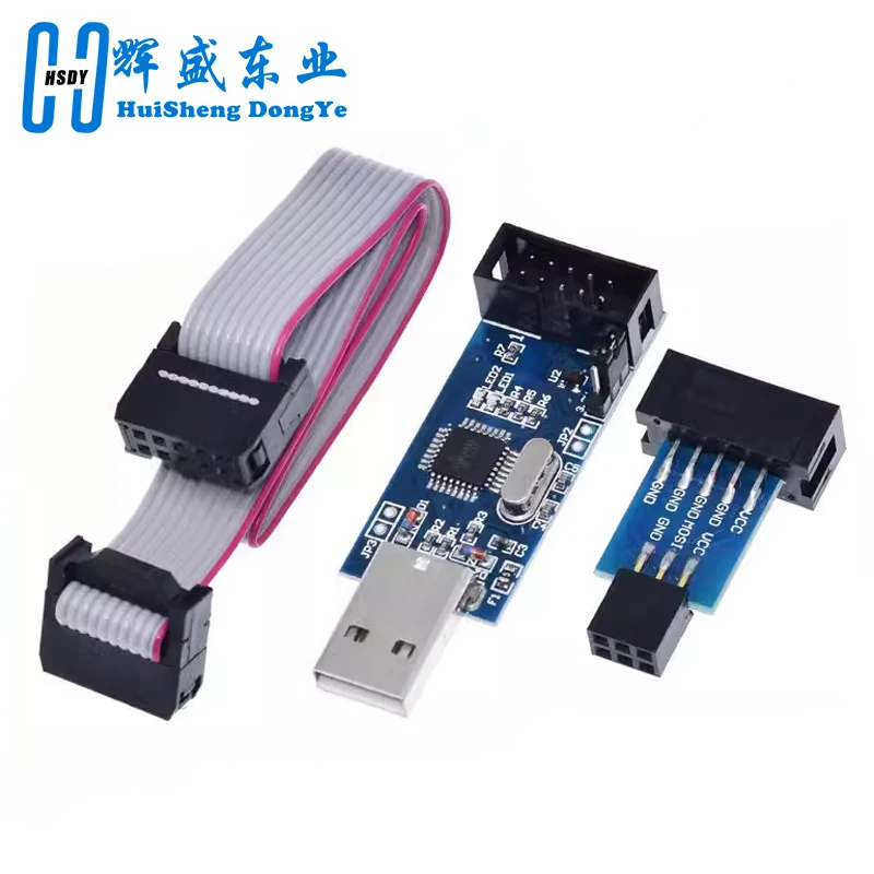 Carcasa de aluminio USBASP USBISP AVR Programador USB ISP USB ASP ATMEGA8 ATMEGA128 Soporte Win7 64 (Color aleatorio) - imagen 5