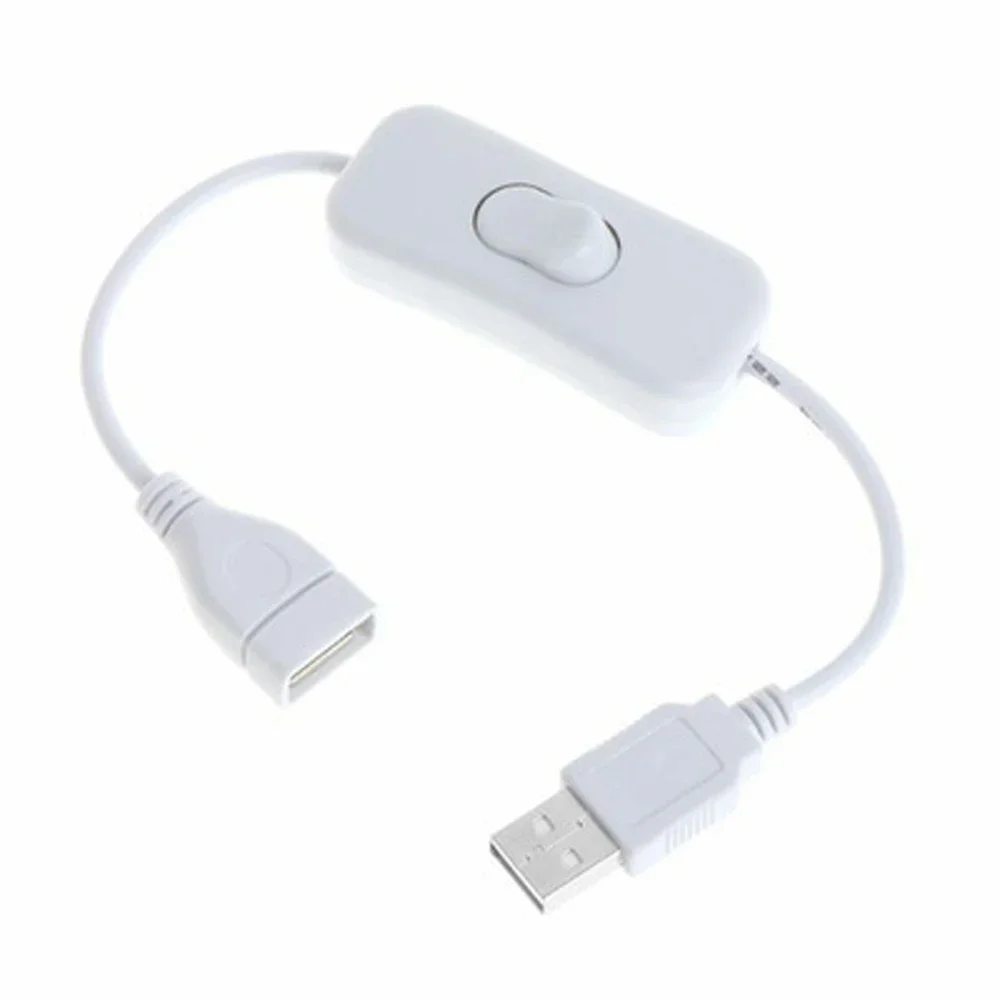Cable USB de 28cm con interruptor de encendido/apagado, palanca de extensión para lámpara USB, línea de alimentación de ventilador USB, adaptador duradero de gran oferta - imagen 2