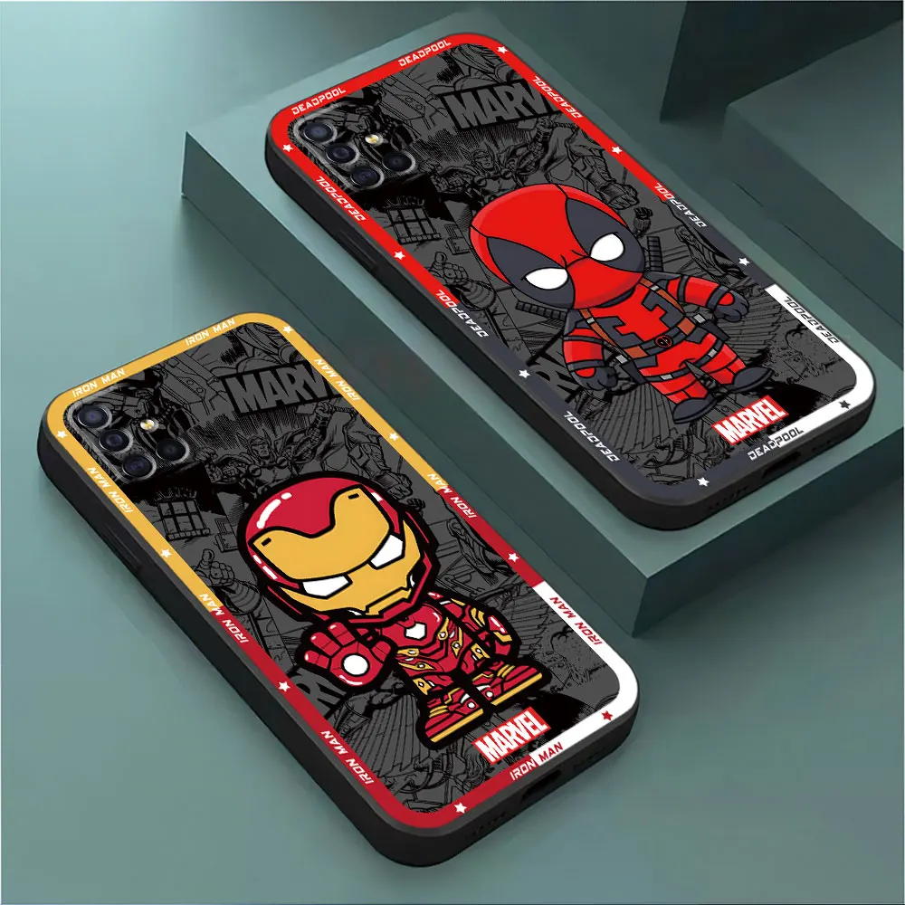 Funda de teléfono mate de silicona Marvel spiderman para Samsung Galaxy A70 A50 A31 A10s A20s A20 A10 A20e A10e A30 A40 A71 A41 A51