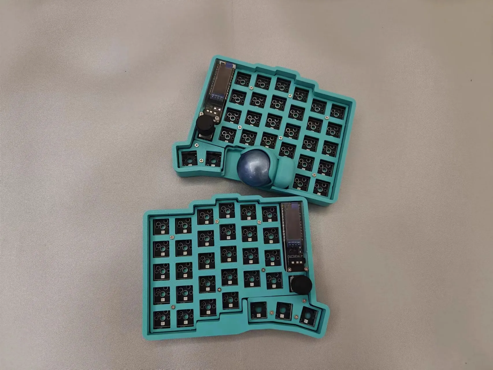 Keyball-teclado dividido de 61 teclas, Kit de teclado intercambiable en caliente de modo único, teclado ergonómico personalizado para juegos de oficina - imagen 5