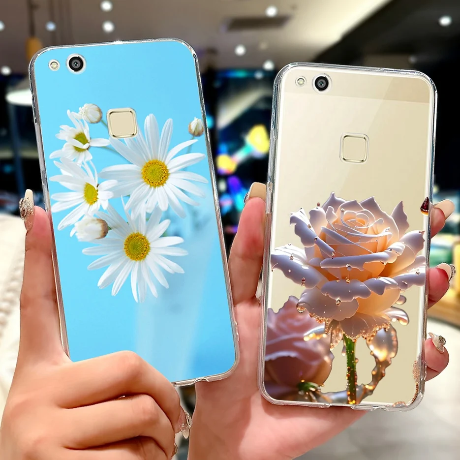 Para Huawei P10 Lite funda WAS-LX1 WAS-LX2 WAS-LX3 lindo amor corazón pintado funda de teléfono para Huawei P10 Lite P10Lite funda suave - imagen 4