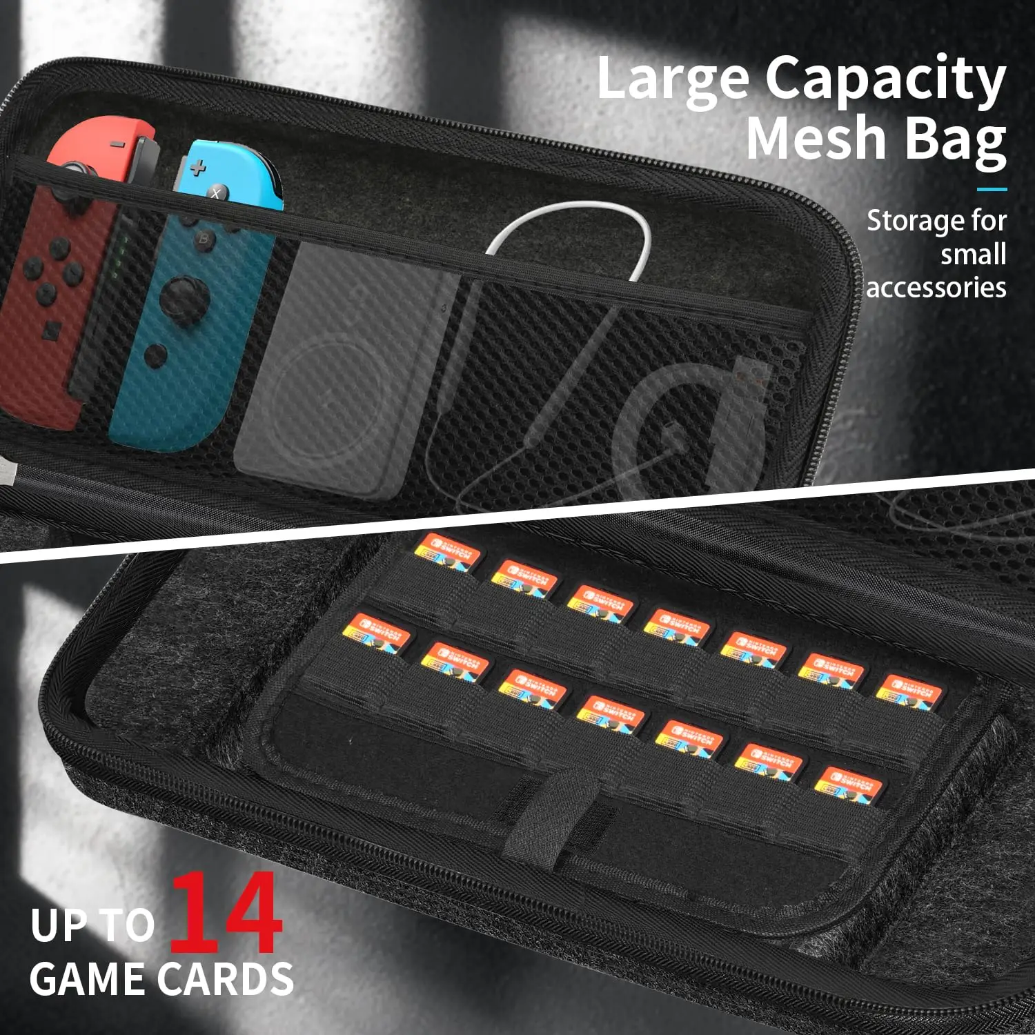 Estuche de transporte duro para consola de juegos Switch 2, bolsa de almacenamiento de protección portátil delgada de fieltro inodoro para accesorios de juegos Switch2 - imagen 4