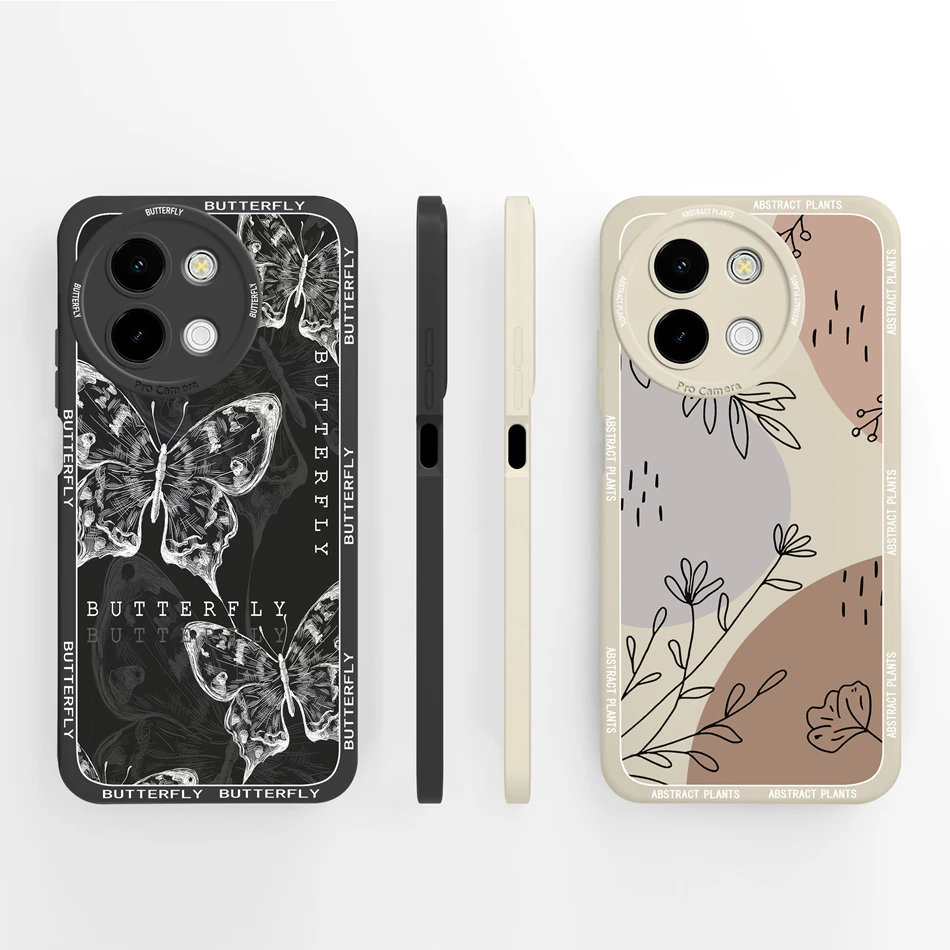 Funda para Vivo Y38 Y58 T3X Y200i Y200T 5G Cute Panda Funda de silicona líquida suave protección de cámara contraportada parachoques a prueba de golpes - imagen 2