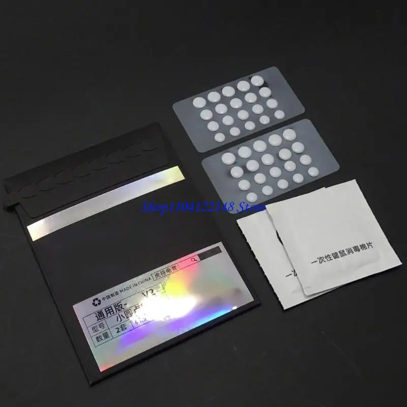 P9FA 40pcs ESPORTSTIGER ICE V2 Accesorio ratón Pegatinas pie mouse Diy Puntos pequeños Padena pie Arcos Bordes - imagen 5