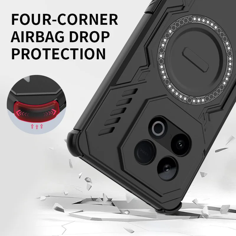 Para nada CMF Phone 2 Pro funda magnética ELVEV Anti-caída TPU duro PC disipación de calor cubierta de teléfono de succión - imagen 2