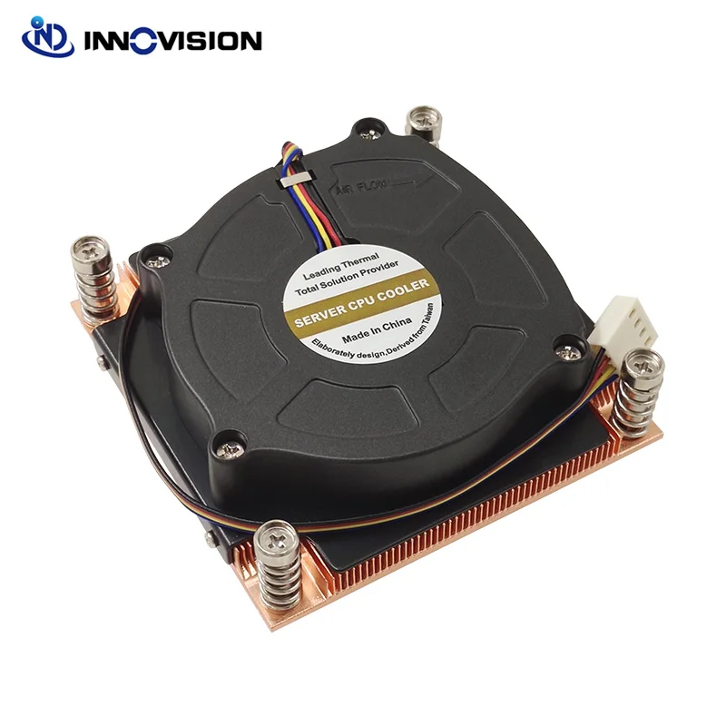 Nuevo Disipador de calor de cobre grande 1U, enfriador de CPU activo para Intel LGA1700, espaciado entre orificios de 78x78MM, TDP de hasta 125W - imagen 5