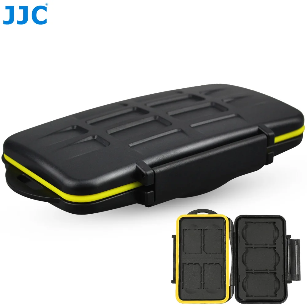 JJC XQD funda para tarjeta SD SDXC SDHC, estuche de almacenamiento para tarjeta de memoria resistente al agua, protección dura para 3 tarjetas SD + 4 tarjetas XQD - imagen 2