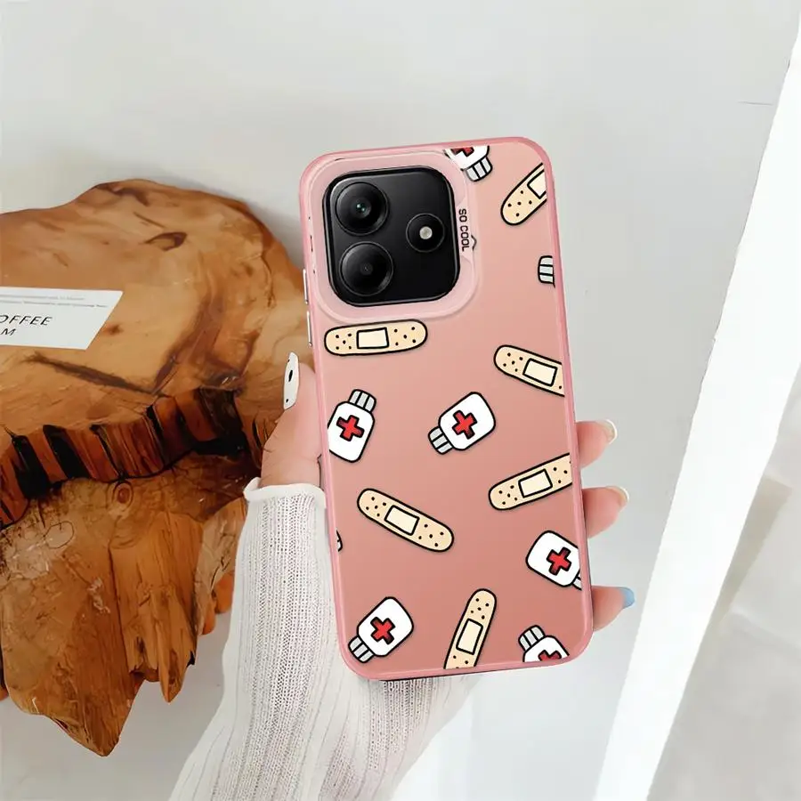 Cool enfermera medicina caso para Xiaomi Redmi Note 9s 10Lite 14 Pro Plus 12s 10s 11s 13 12 11 cubierta trasera del teléfono - imagen 5