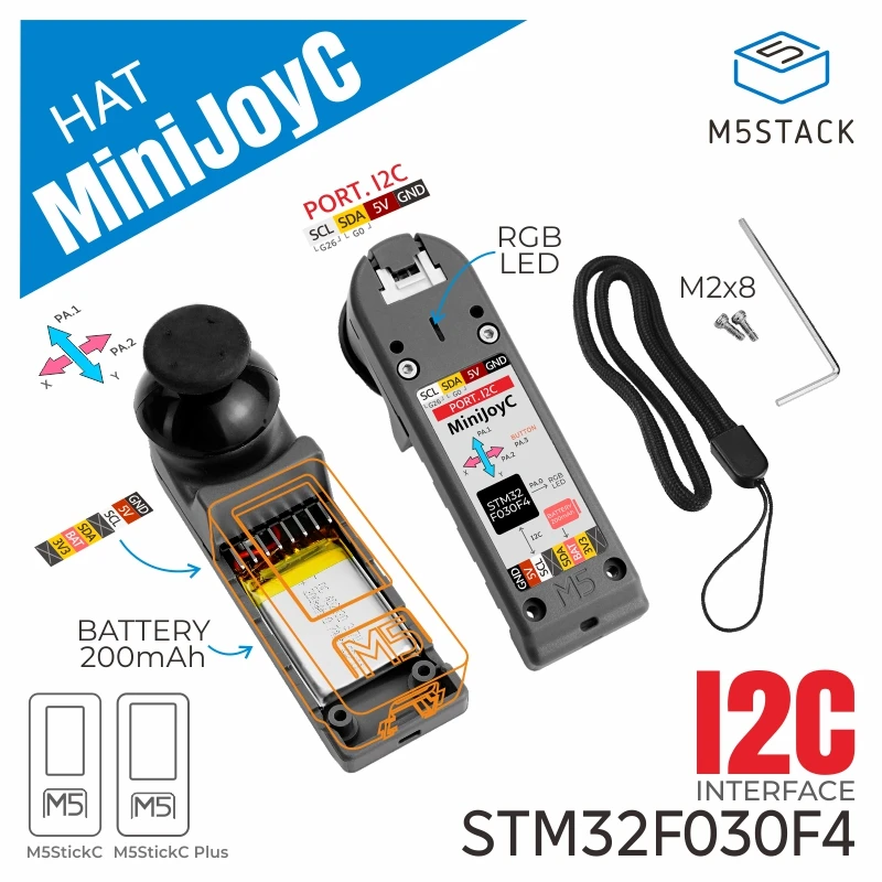 M5Stack Oficial M5StickC Mini JoyC HAT (STM32F030)