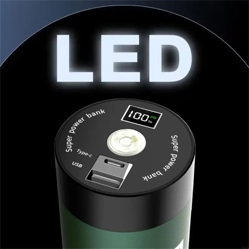 Soporte batería 46950, carcasa carga USB, caja alimentación con pantalla Digital LED 22,5 W, carcasa carga extraíble, 1 ud. - imagen 4