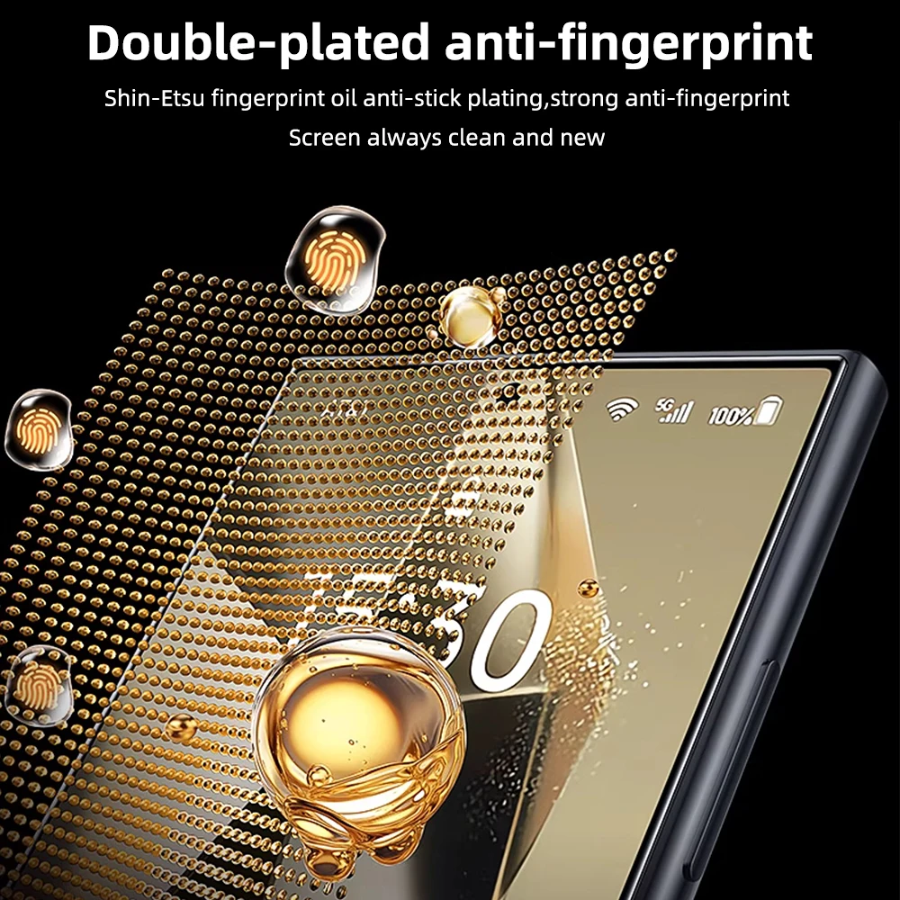 Vidrio Templado HD para Samsung Galaxy S26 S25 S24 Ultra Plus, Protector de pantalla sin polvo, fácil instalación, accesorios sin burbujas - imagen 3