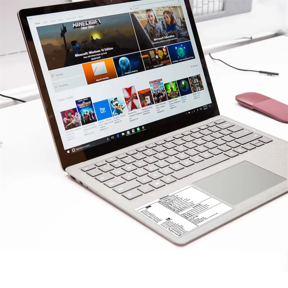 Etiqueta engomada de la tecla de acceso directo del ordenador portátil en español, calcomanía de vinilo resistente al agua para el teclado del sistema Windows Mac para Macbook Lenovo HP Acer Dell - imagen 2