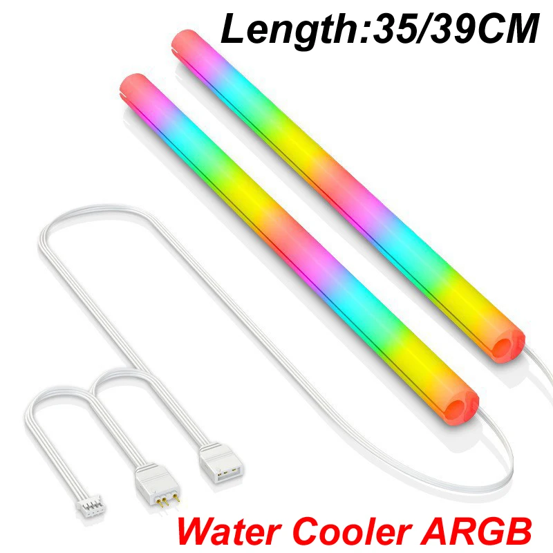 Enfriador de agua, tubo suave, chaleco ARGB, 5V, 3 pines, fluido, accesorios de refrigeración DIY, tubo refrigerado por agua, cubierta de lámpara de luz LED, manguera de refrigeración por agua