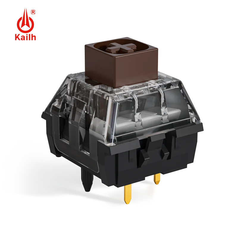 Kailh Box-caja de interruptor Clicky V2, color rojo y marrón, interruptor táctil lineal de 5 pines, Teclado mecánico personalizado para Kit de juegos prelubado - imagen 5