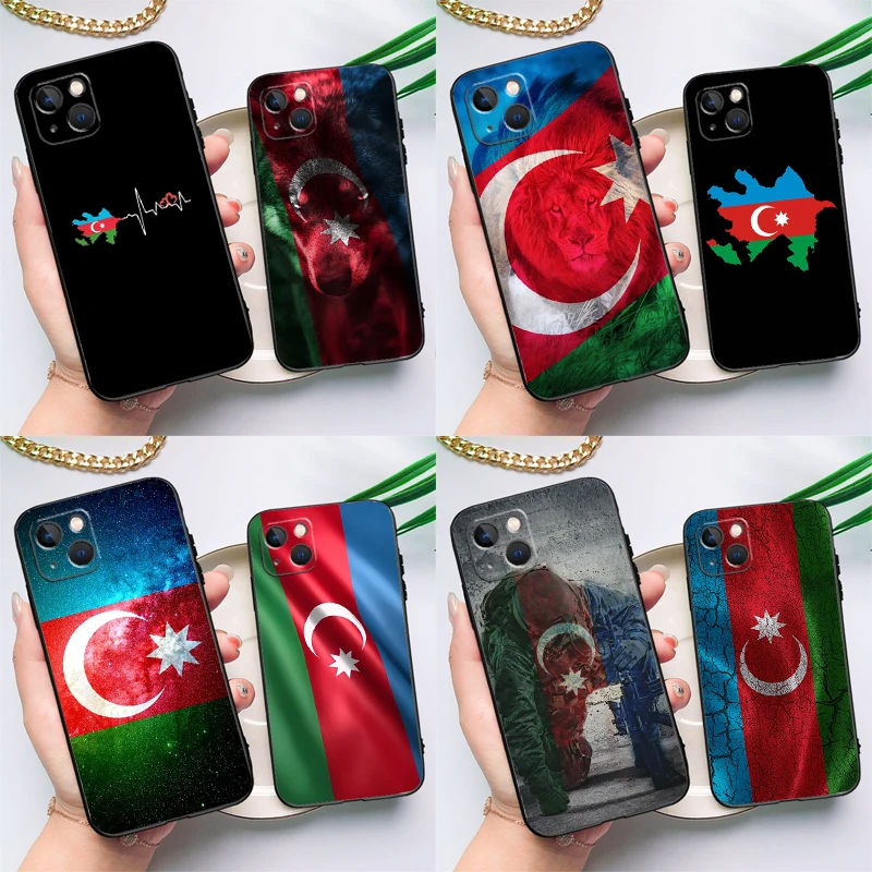 Bandera de Azerbaiyán para Realme 15 Pro GT6 GT7 10 11 12 13 14 Pro Plus C51 C53 C55 C61 C63 C65 C67 C75 C71