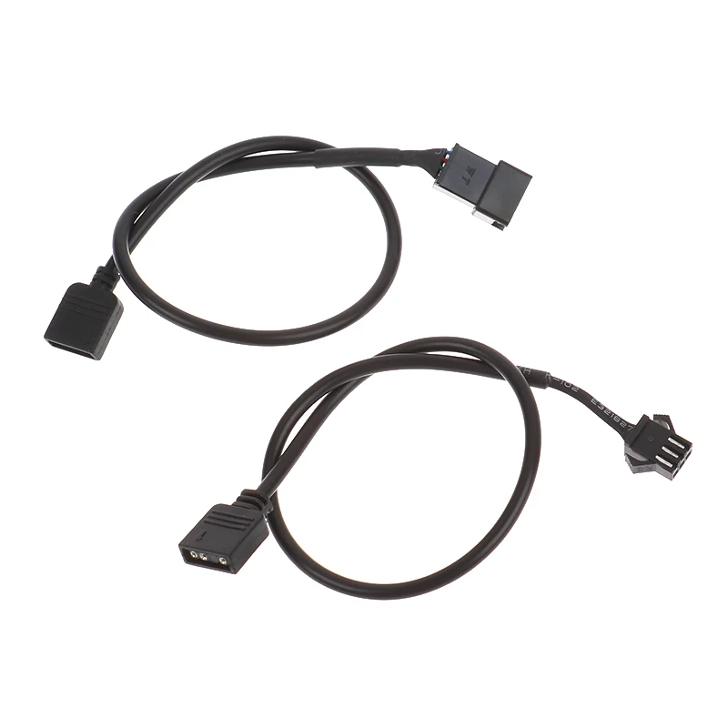 Cable de conversión del adaptador RGB de la placa base 5V 3 Pin / 12V 4 Pin 30cm tira de luz Led RGB para PC ordenador línea de tira de luz LED - imagen 3