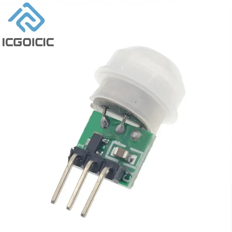 Sensor piroeléctrico infrarrojo Mini IR, Sensor de movimiento humano PIR, módulo Detector automático AM312, CC 2,7 a 12V