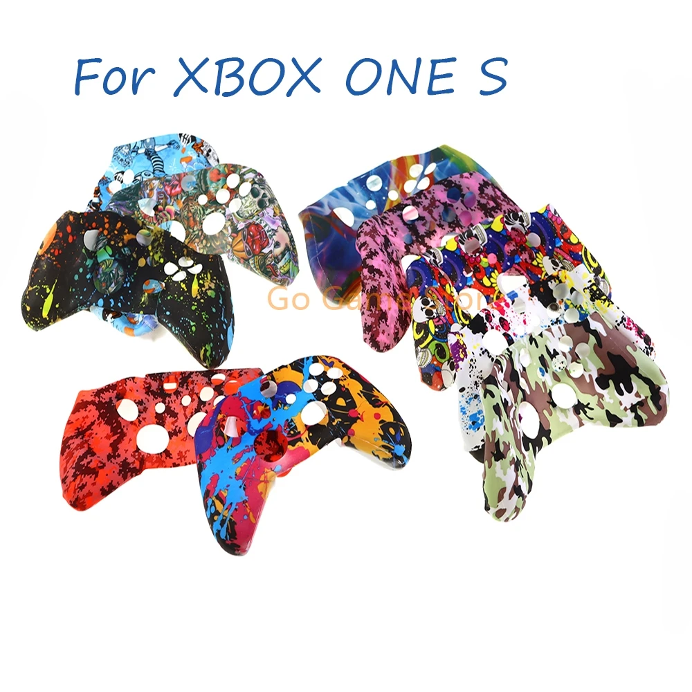 Funda protectora de silicona de 20 piezas para XBOX One, Protector delgado para controlador, funda de camuflaje con impresión por transferencia de agua
