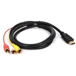 Cable HDMI a RCA – Audio y Vídeo Analógico
