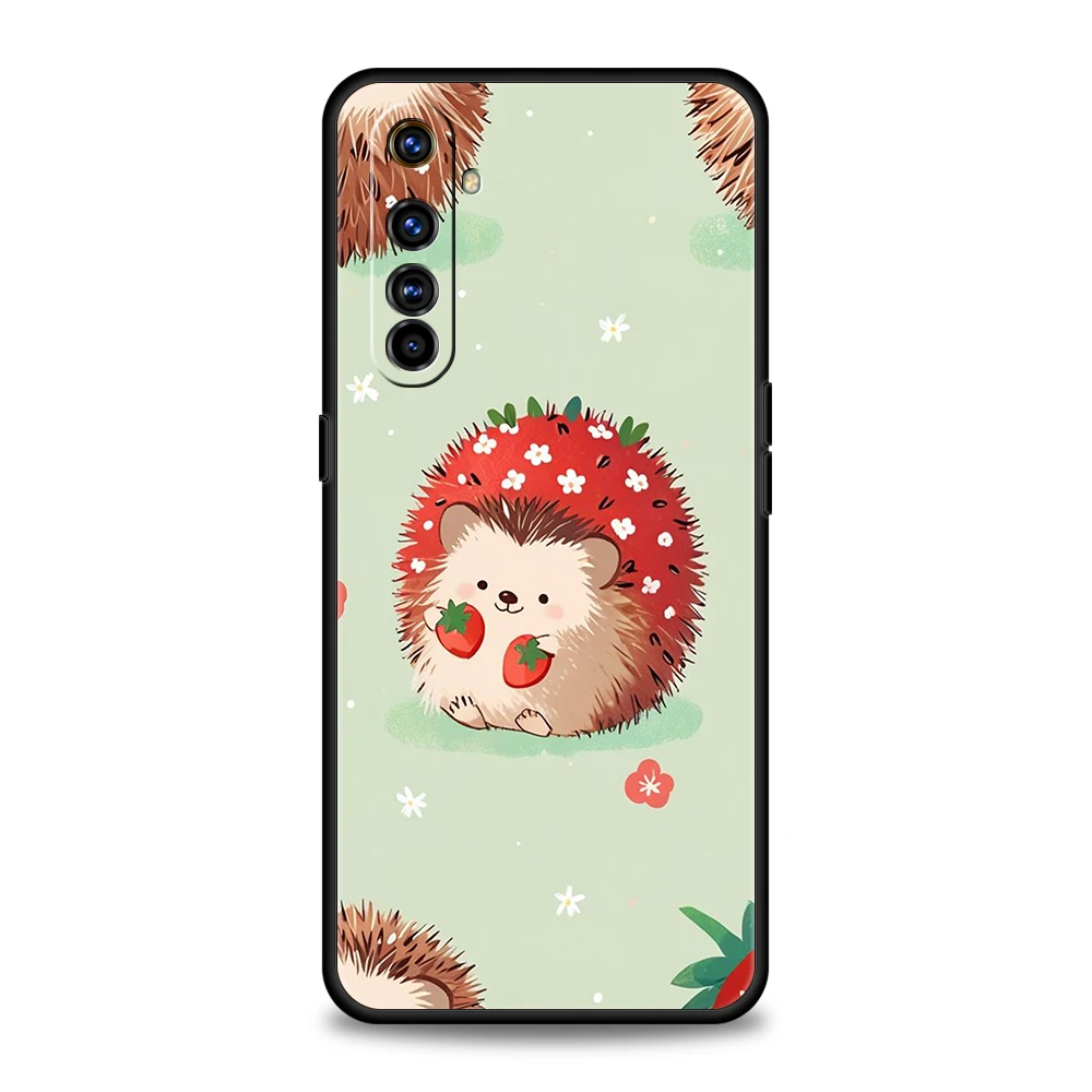 Funda de teléfono con bonito pequeño erizo para Realme 13 12 11 10 9 8 5G 7 C25 C35 GT5 GT3 GT2 Pro Plus para Realme GT Neo 2 3 3T 5 - imagen 2