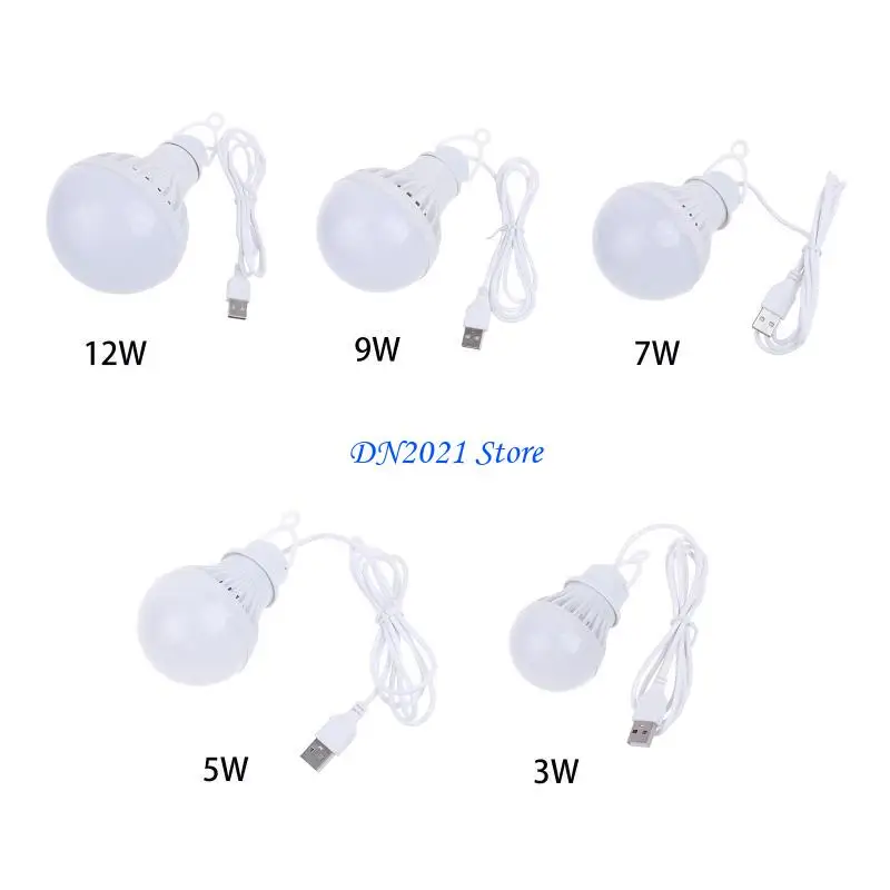 Luz emergencia F3KE, lámpara LED USB, bombillas portátiles con conexión para acampar, para senderismo y pesca - imagen 2