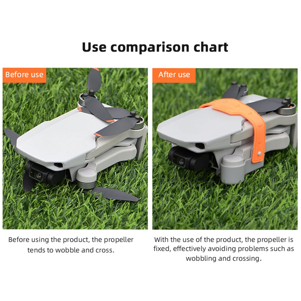 Estabilizador fijo de hélice, cuchillas protectoras portátiles, correa de hoja, protector fijo, accesorios para Dron para DJI Mini 2/Mavic Mini - imagen 5