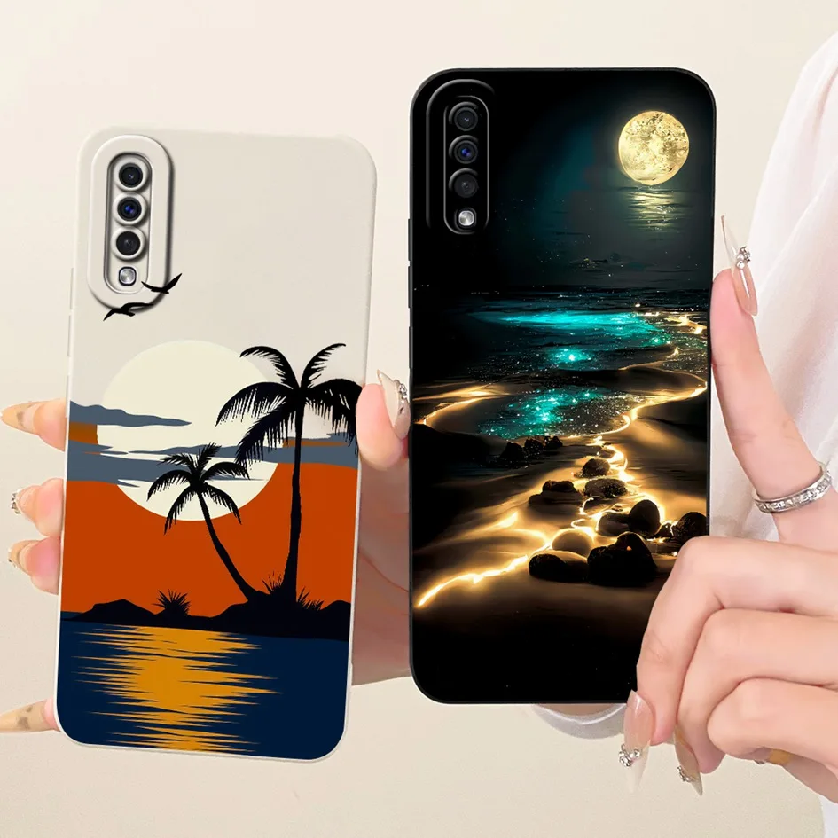 Funda A50 A70 para Samsung Galaxy A30S A50S A70S funda SM-A307F SM-A507F SM-A707F moda Margarita flor suave silicona protege Shell - imagen 3