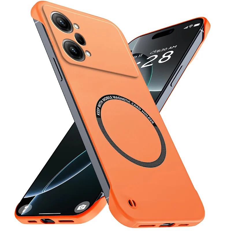 Fundas de teléfono magnéticas delgadas para OPPO K10 Pro K10Pro 5G PGIM10, cubierta dura mate antiarañazos, armadura a prueba de golpes sin bordes