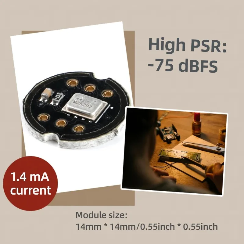 Módulo de micrófono omnidireccional INMP441, interfaz I2S, MEMS de baja potencia, módulo de Sensor de salida Digital de alta precisión, 1-10 Uds. - imagen 5